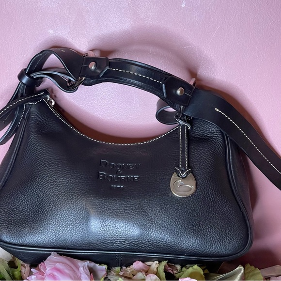 Dooney & Bourke vintage shoulder black pebbled leather bag - Picture 13 of 14